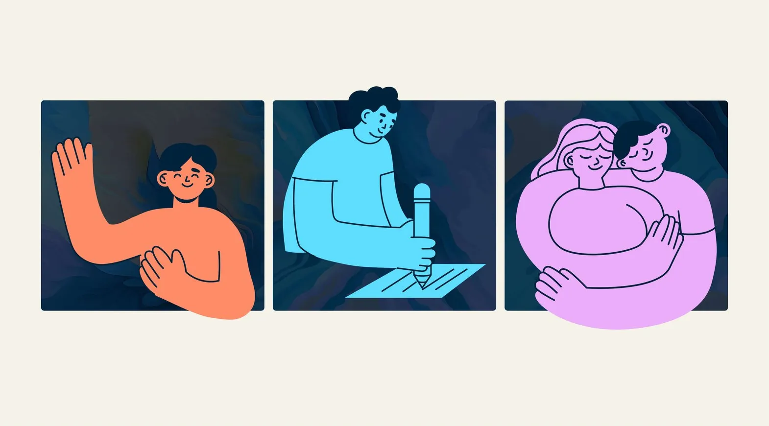 Illustrationen der Hygieia-Bildsprache