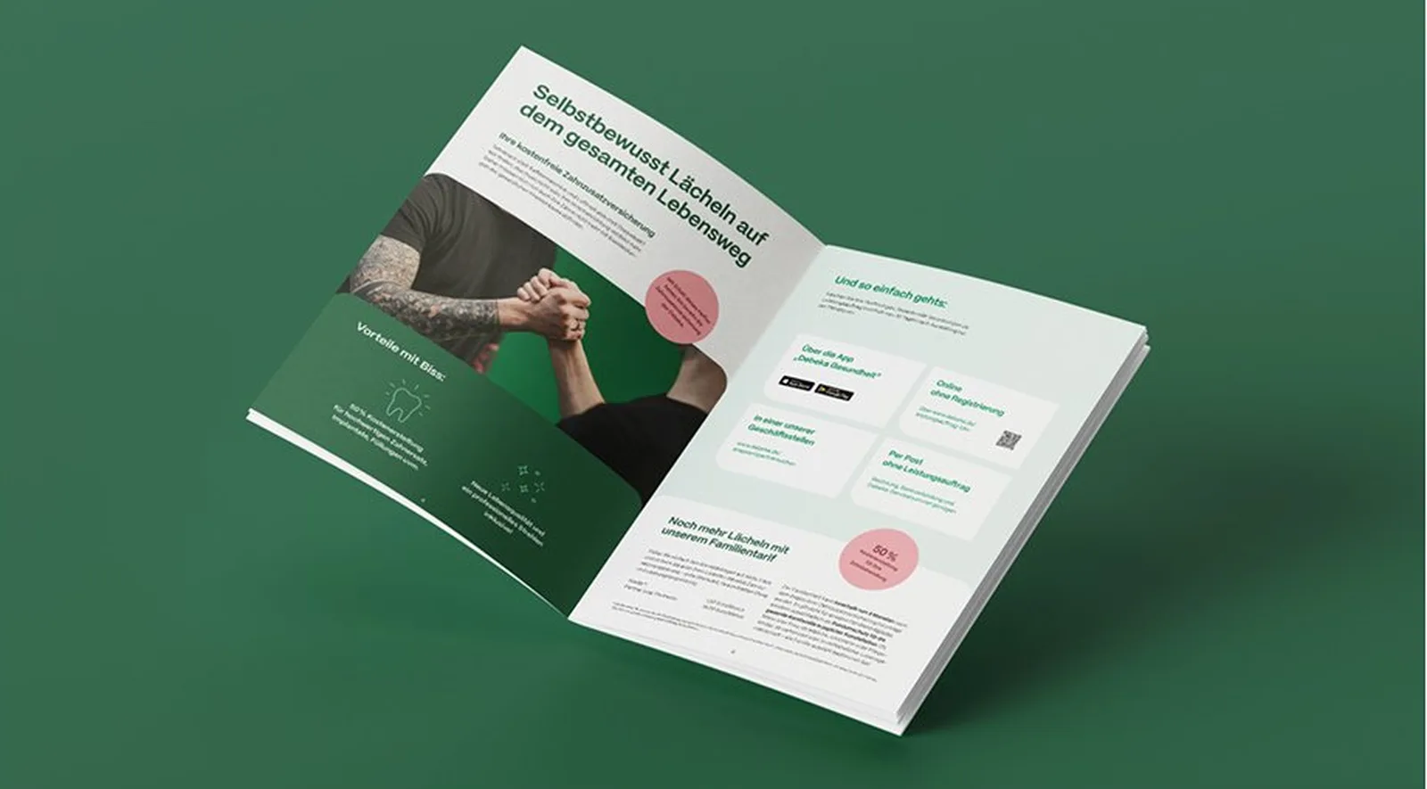 Broschüre aus den Printmedien der Kampagne